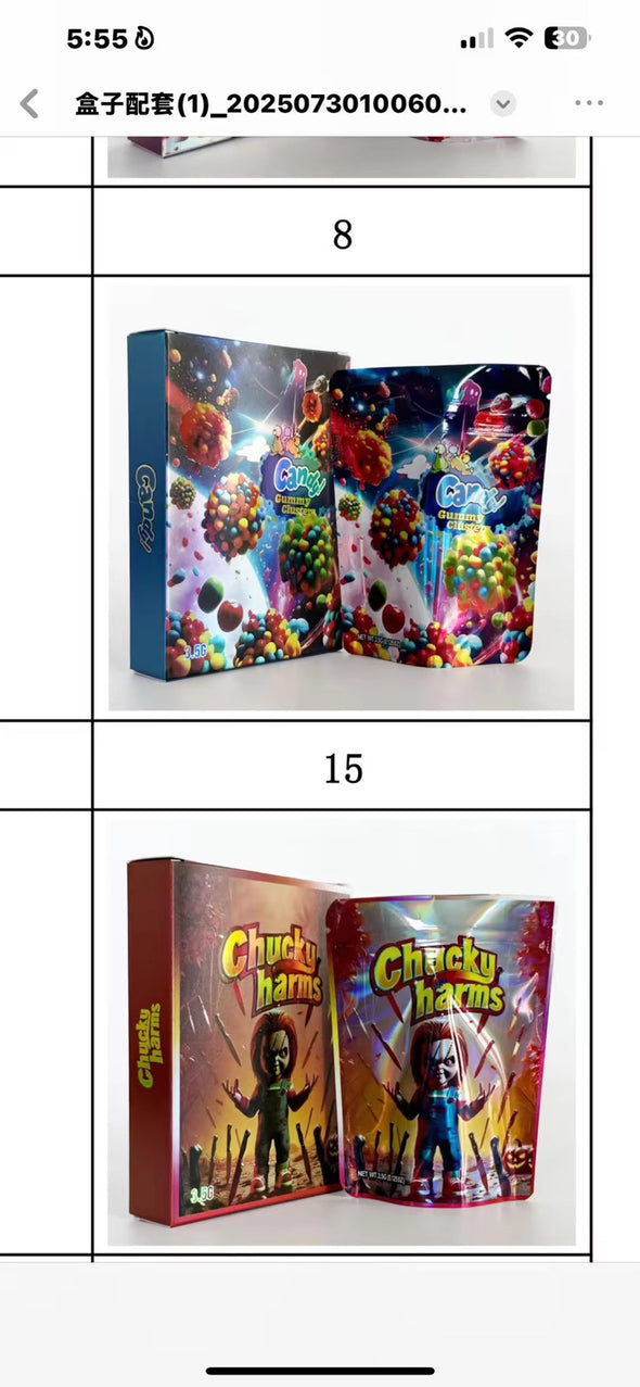 MYLAR BAGS / BOXES