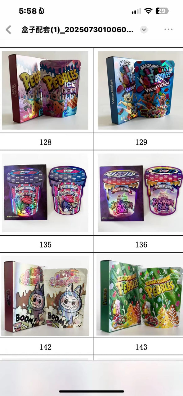 MYLAR BAGS / BOXES